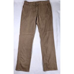 AG Adriano Goldschmied Caden Tailored Trouser Pants Brown Size‎ 25R Preppy 80s